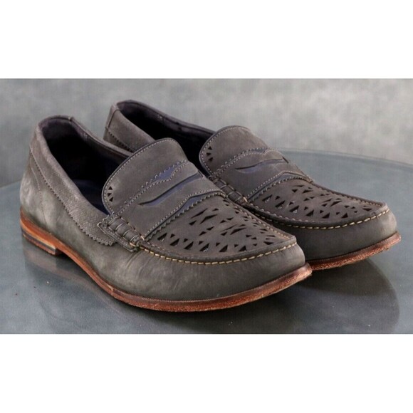 Ted Baker Miicke 4 Men\'s Penny Loafers Shoes Size 9.5 Nubuck Leather Gray main image 8